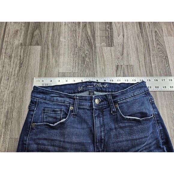 (3/$35) Universal Thread Jeans Womens 8 Blue High Rise Skinny Stretch Denim - Picture 7 of 11